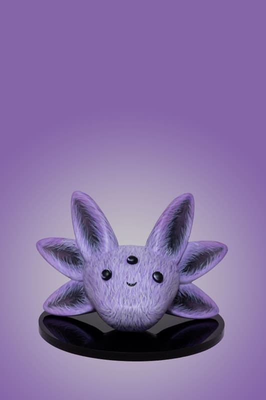 Axolotl sculpture painted by Sr Papachango, front view
