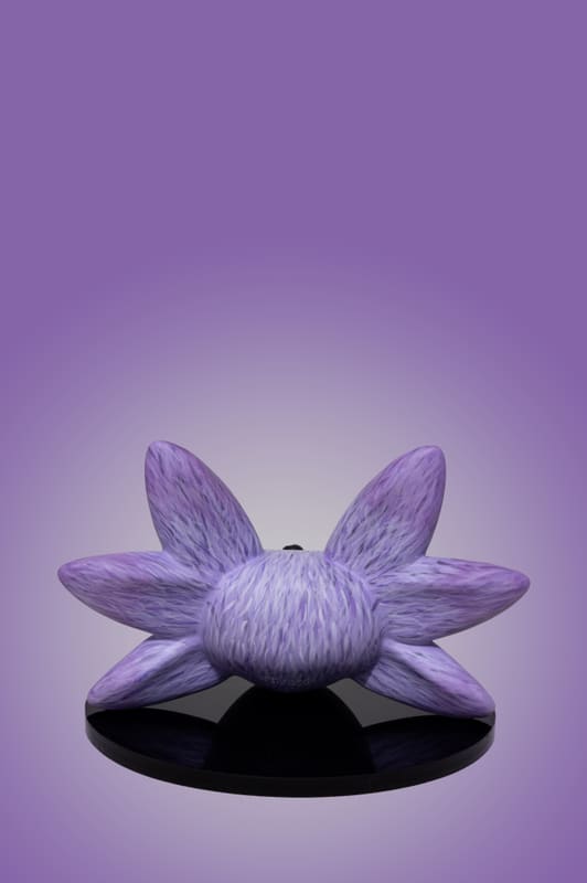 Axolotl sculpture painted by Sr Papachango, back view